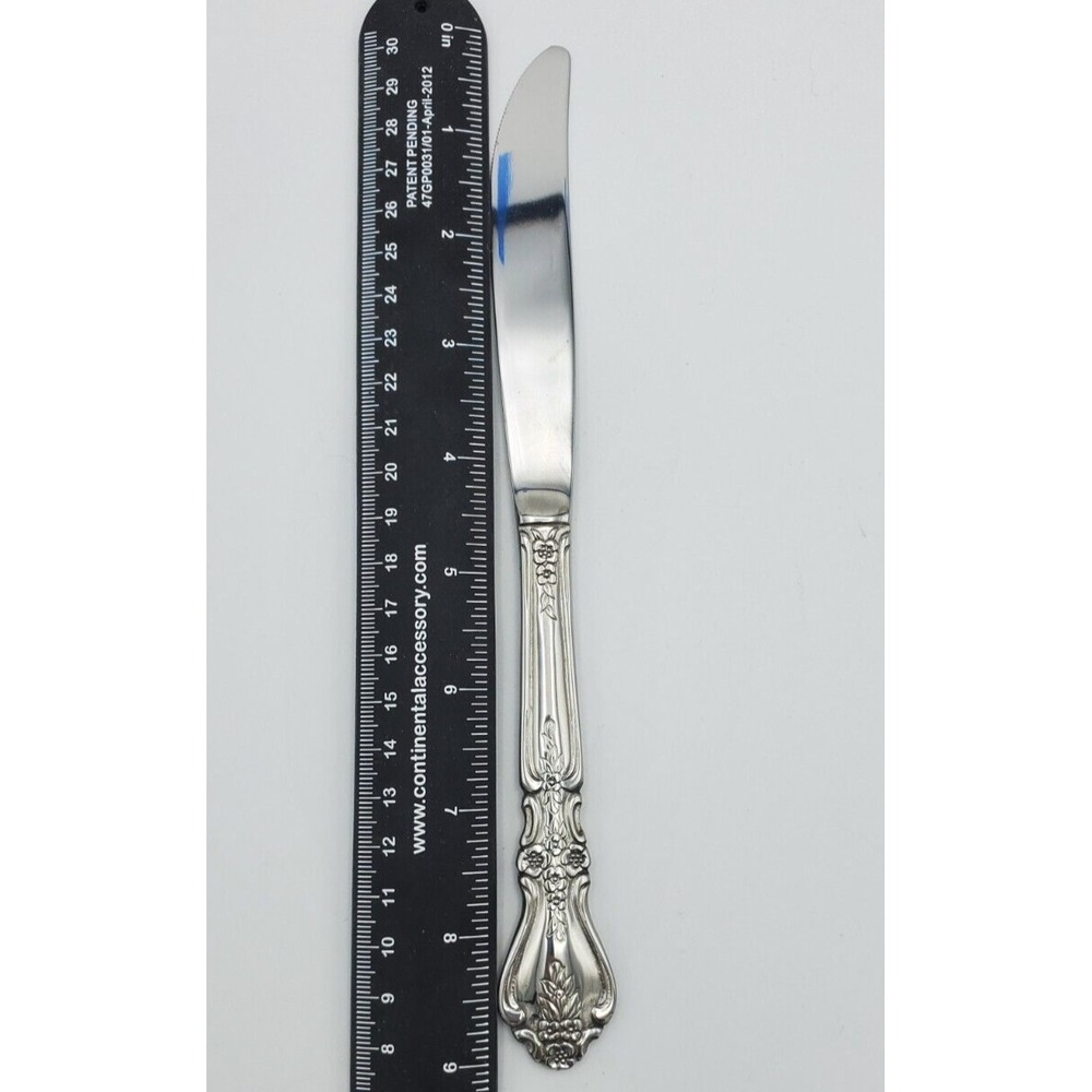 Rogers Co Stanley Roberts Kings Berry Pattern Stainles Dinner Knife Butter Korea - Picture 2 of 6